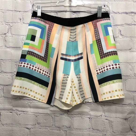Clover Canyon Pants - Clover Canyon Abstract Printed Shorts
